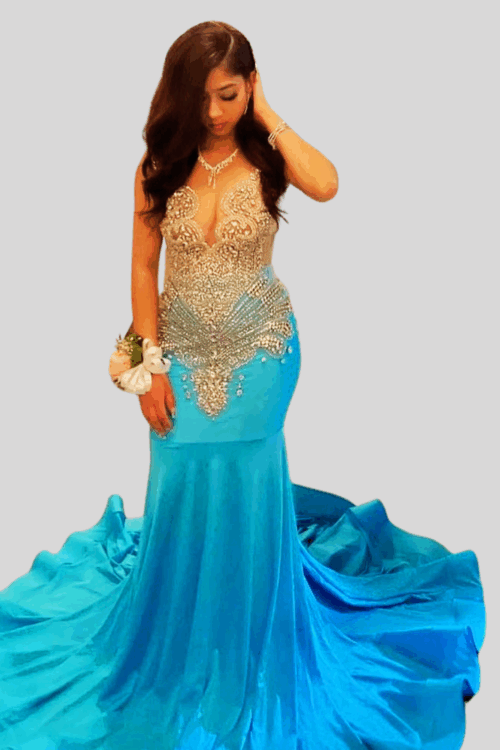 Aqua Allure Gown