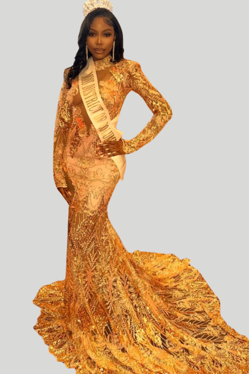 Golden Eclipse Gown